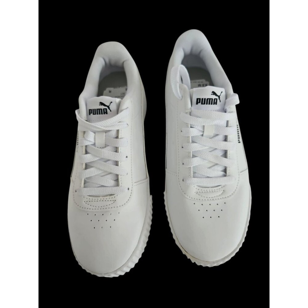 PUMA Womens Size 9.5 Carina White Sneaker Tennis Shoes NEW - Picture 2 of 6